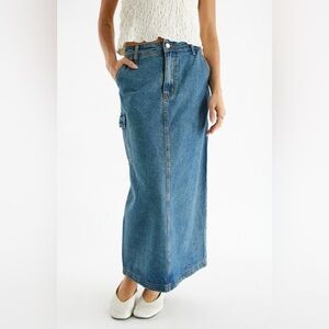 All row Jules Denim Skirt, Size L